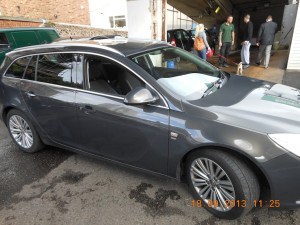 The Vauxhall estate car (station wagon) that we had to take because the branch didn't have the car we reserved.