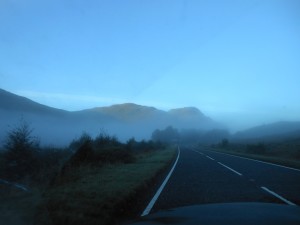 The A887, heading towards the Isle of Skye. Photo by Alexas Orcutt.