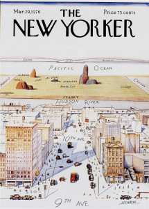 Perhaps the most famous New Yorker cover of all time.