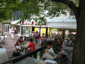 Au Bon Pain, Harvard Square.