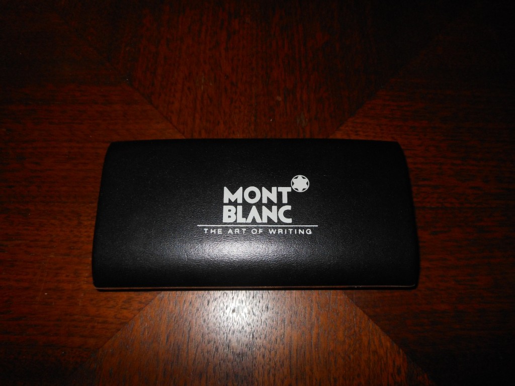 Montblanc in his case.