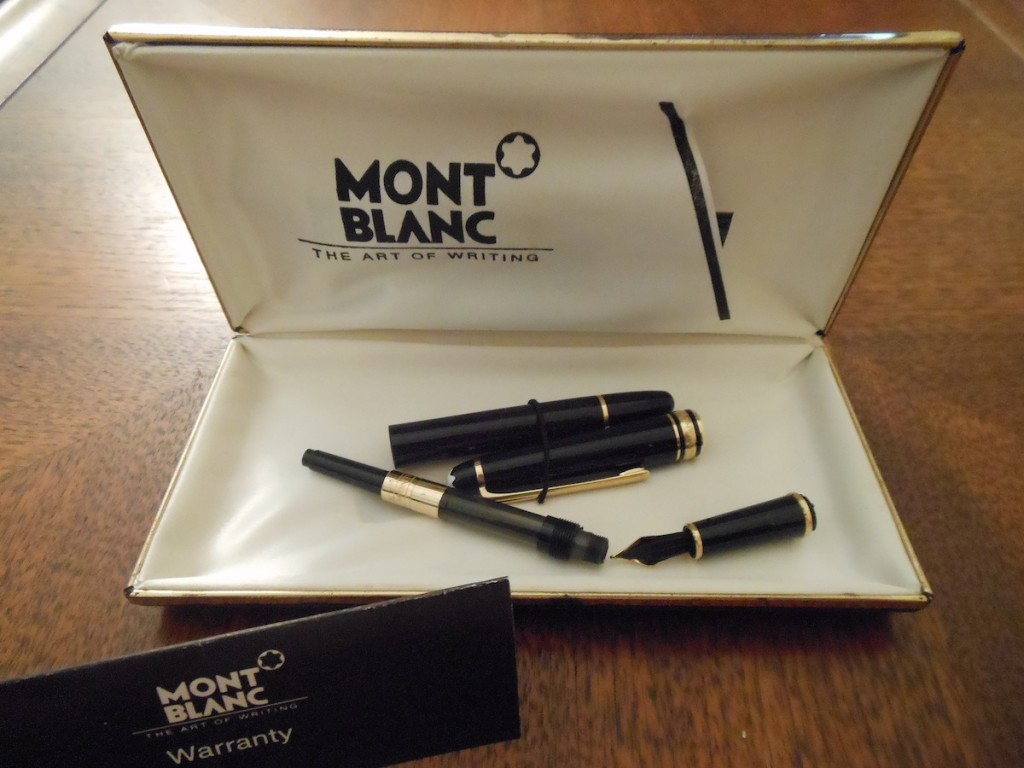 Montblanc in pieces, preparing to go to the pen hospital.